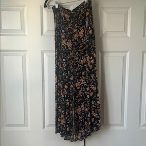 American Eagle Outfitters Black Floral Maxi Skirt